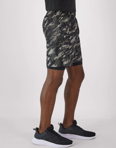 Hanes Moves Men's 2-in-1 Gym Shorts, 5Inseam