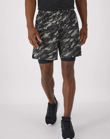 Hanes Moves Men's 2-in-1 Gym Shorts, 5Inseam