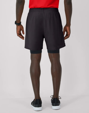 Hanes Moves Men's 2-in-1 Gym Shorts, 5Inseam