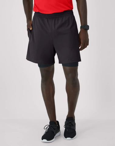 Hanes Moves Men's 2-in-1 Gym Shorts, 5Inseam