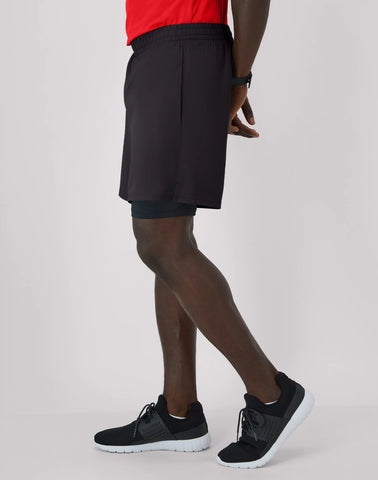 Hanes Moves Men's 2-in-1 Gym Shorts, 5Inseam