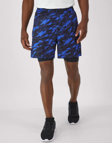 Hanes Moves Men's 2-in-1 Gym Shorts, 5Inseam