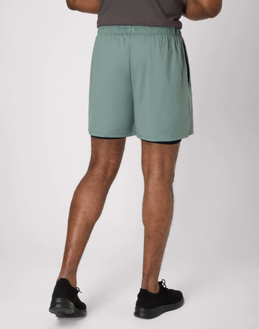 Hanes Moves Men's 2-in-1 Gym Shorts, 5Inseam