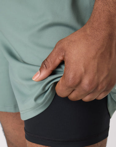 Hanes Moves Men's 2-in-1 Gym Shorts, 5Inseam