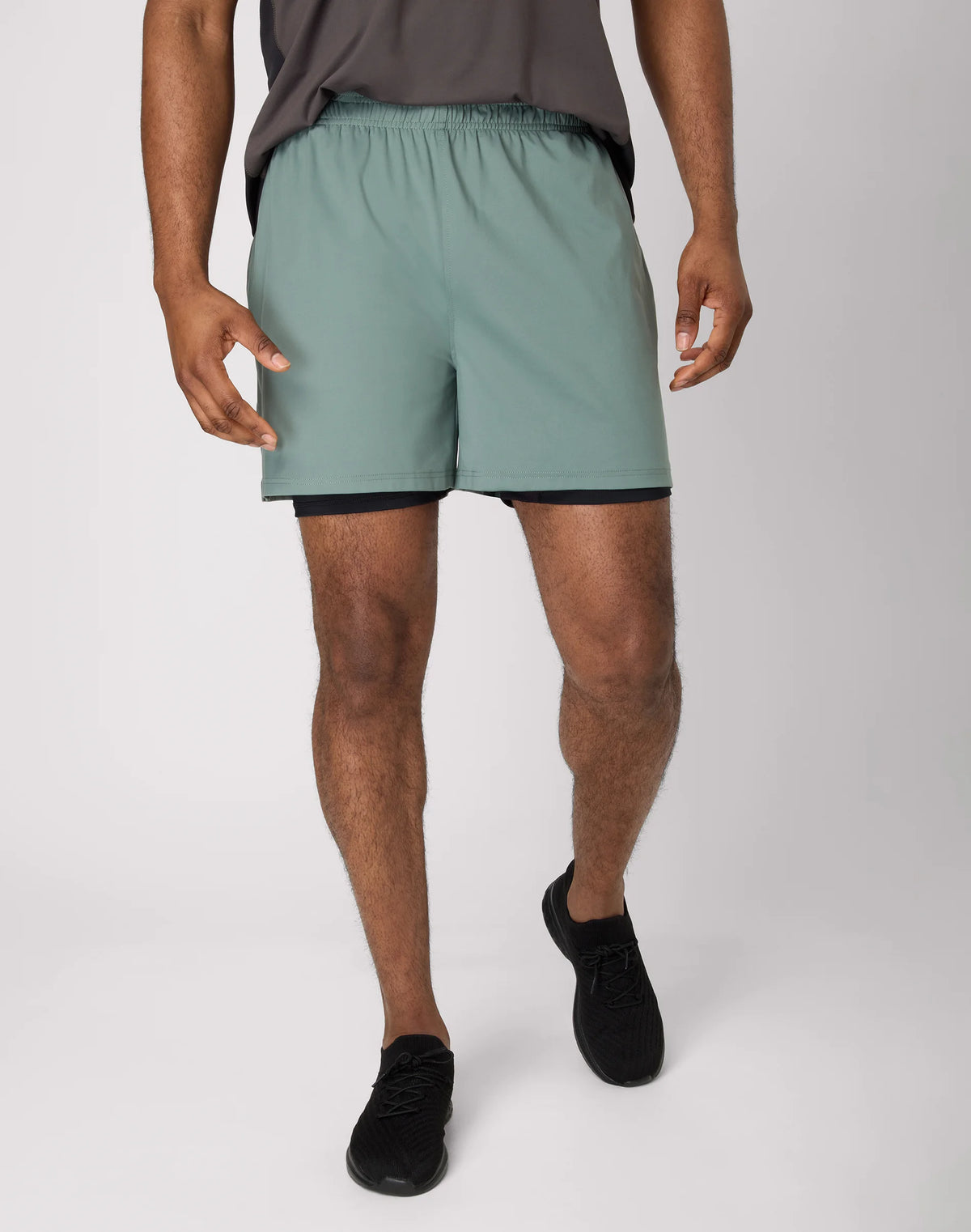 Hanes Moves Men's 2-in-1 Gym Shorts, 5Inseam