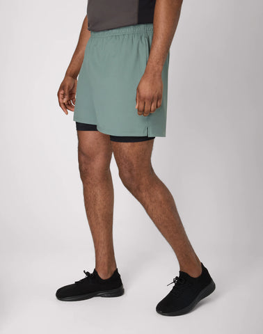 Hanes Moves Men's 2-in-1 Gym Shorts, 5Inseam