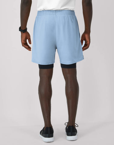 Hanes Moves Men's 2-in-1 Gym Shorts, 5Inseam