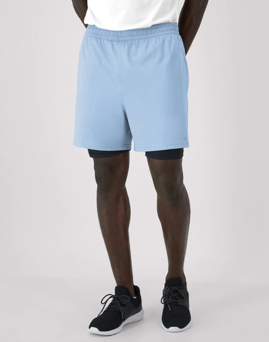 Hanes Moves Men's 2-in-1 Gym Shorts, 5Inseam