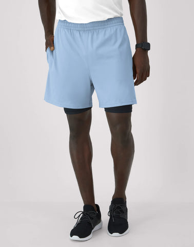 Hanes Moves Men's 2-in-1 Gym Shorts, 5Inseam