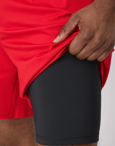 Hanes Moves Men's 2-in-1 Gym Shorts, 7Inseam