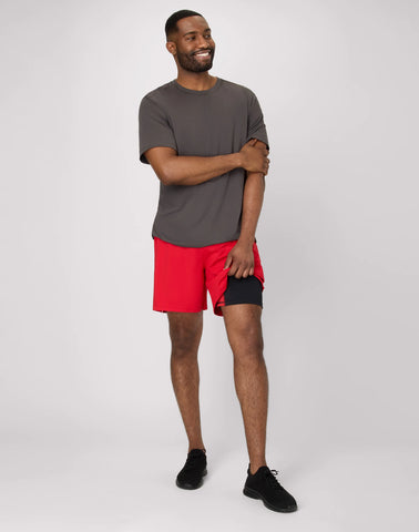 Hanes Moves Men's 2-in-1 Gym Shorts, 7Inseam
