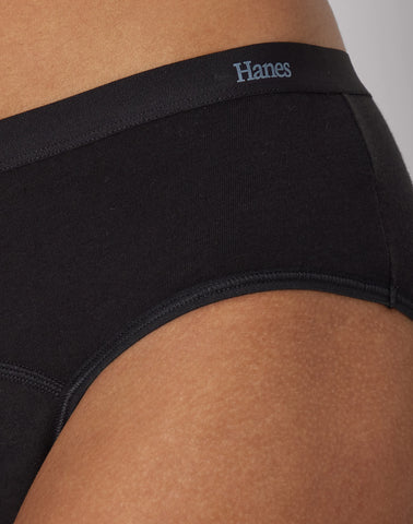 Hanes Comfort, Period. Hipster Period Underwear, Super Leaks, 3-Pack