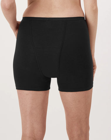 Hanes Comfort, Period. Women's Boxer Brief Period Underwear, Super Leaks, 2-Pack