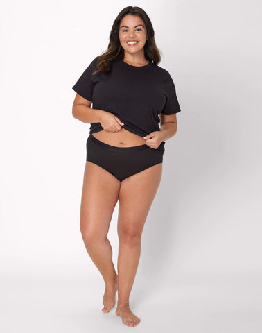 Hanes Just My Size Comfort, Period. Brief Period Underwear, Super Leaks, 2-Pack (PLUS SIZES)