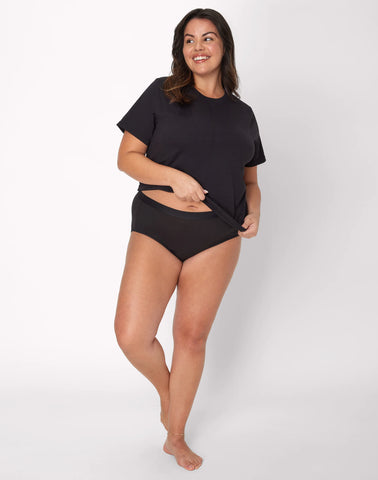 Hanes Just My Size Comfort, Period. Brief Period Underwear, Super Leaks, 2-Pack (PLUS SIZES)