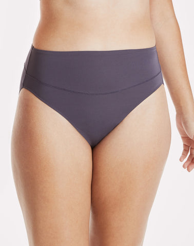 Hanes Women's Microfiber Smoothing Hi-Cut Underwear, 6-Pack