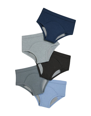 Hanes Heavy Potty Trainer Underwear Brief, 5 Pairs, Toddler Boys' Absorbent Training Underwear