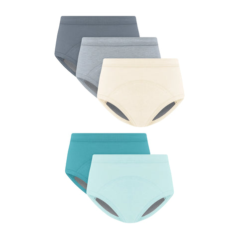 Hanes Confident Nights Toddler Boys' Heavy Potty Trainer Underwear Brief, 5-Pack, Absorbent Training Underwear