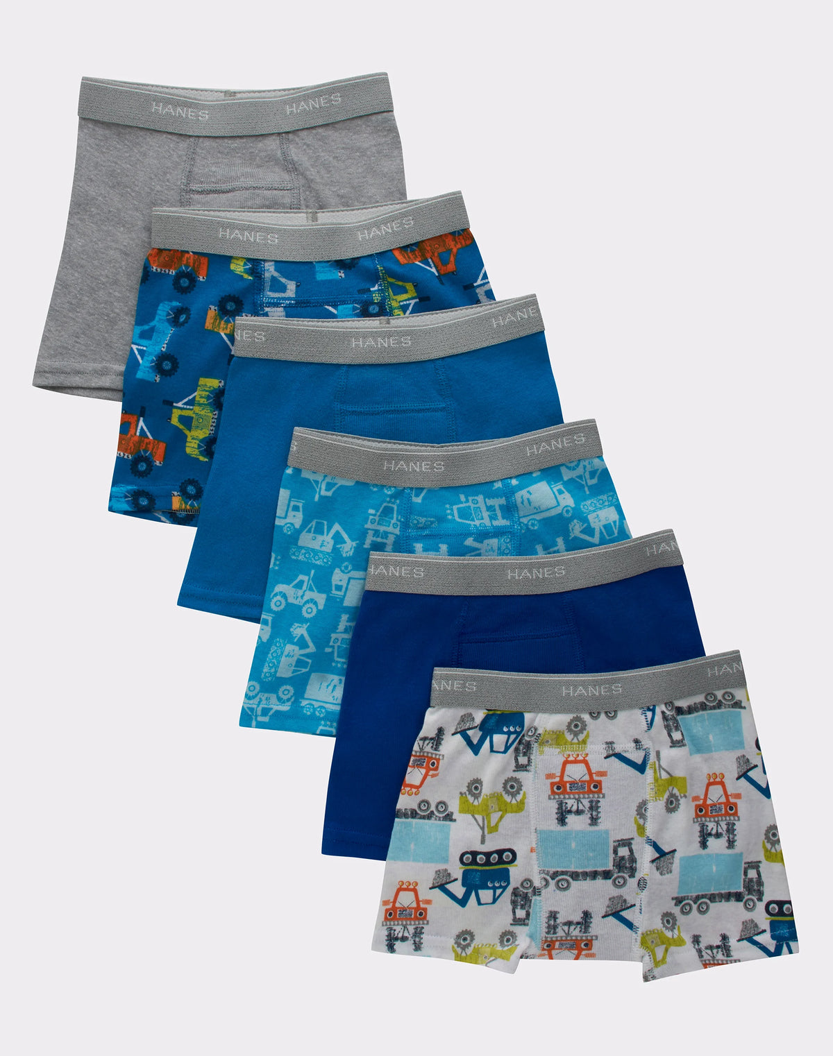 Hanes Boys' Potty Trainer Boxer Briefs, Assorted, 6-Pack