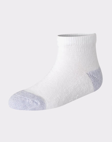 Hanes Pure Comfort Infant/Toddler Boys’ Ankle Socks, Organic Cotton, 6-Pairs