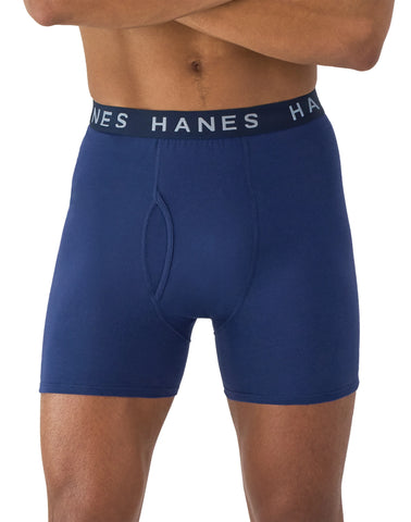 Hanes Ultimate Men's ComfortBlend Boxer Brief Underwear, 4-Pack