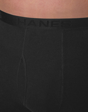 Hanes Ultimate Big Men's ComfortBlend Boxer Brief Underwear, Black/Grey, 3-Pack (Big & Tall Sizes)