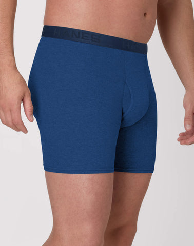 Hanes Ultimate Big Men's ComfortBlend Boxer Brief Underwear, Assorted, 3-Pack (Big & Tall Sizes)