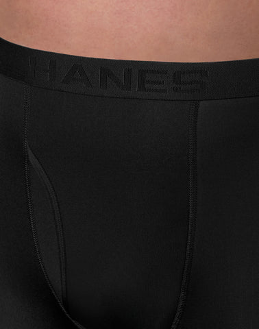 Hanes Men's Underwear Boxer Briefs, 3-Pack, Big Man Ultimate Sport (Big & Tall)
