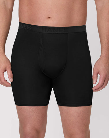 Hanes Men's Underwear Boxer Briefs, 3-Pack, Big Man Ultimate Sport (Big & Tall)