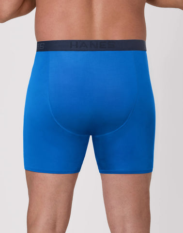 Hanes Men's Underwear Boxer Briefs, 3-Pack, Big Man Ultimate Sport (Big & Tall)