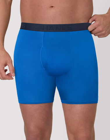 Hanes Men's Underwear Boxer Briefs, 3-Pack, Big Man Ultimate Sport (Big & Tall)