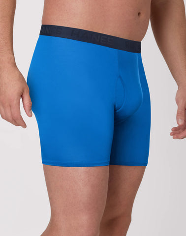Hanes Men's Underwear Boxer Briefs, 3-Pack, Big Man Ultimate Sport (Big & Tall)