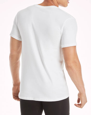 Hanes Ultimate Comfort Fit Men's V-Neck Undershirt, White, 4-Pack