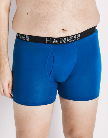 Hanes Ultimate Total Support Pouch Big Men’s Boxer Brief Underwear, Assorted, 3-Pack (Big & Tall Sizes)