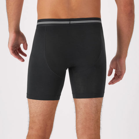 Hanes Perfect Flex Men's Boxer Brief Underwear, Lightweight & Breathable, Black, 1-Pack