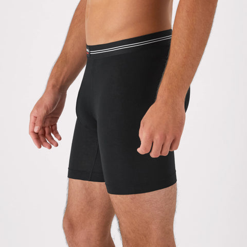 Hanes Perfect Flex Men's Boxer Brief Underwear, Lightweight & Breathable, Black, 1-Pack