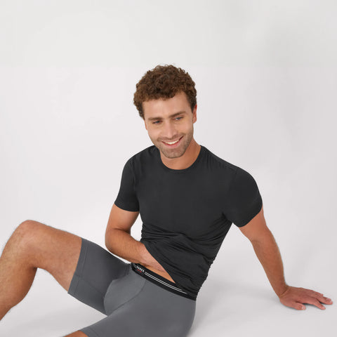 Hanes Perfect Flex Men's Boxer Brief Underwear, Lightweight & Breathable, Grey, 1-Pack