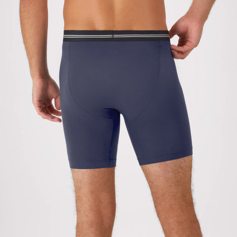 Hanes Perfect Flex Men's Boxer Brief Underwear, Lightweight & Breathable, Navy, 1-Pack