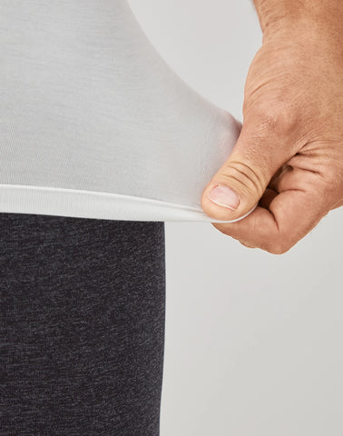 Hanes Perfect Flex Men's Tee, White Crewneck Undershirt, 1-Pack