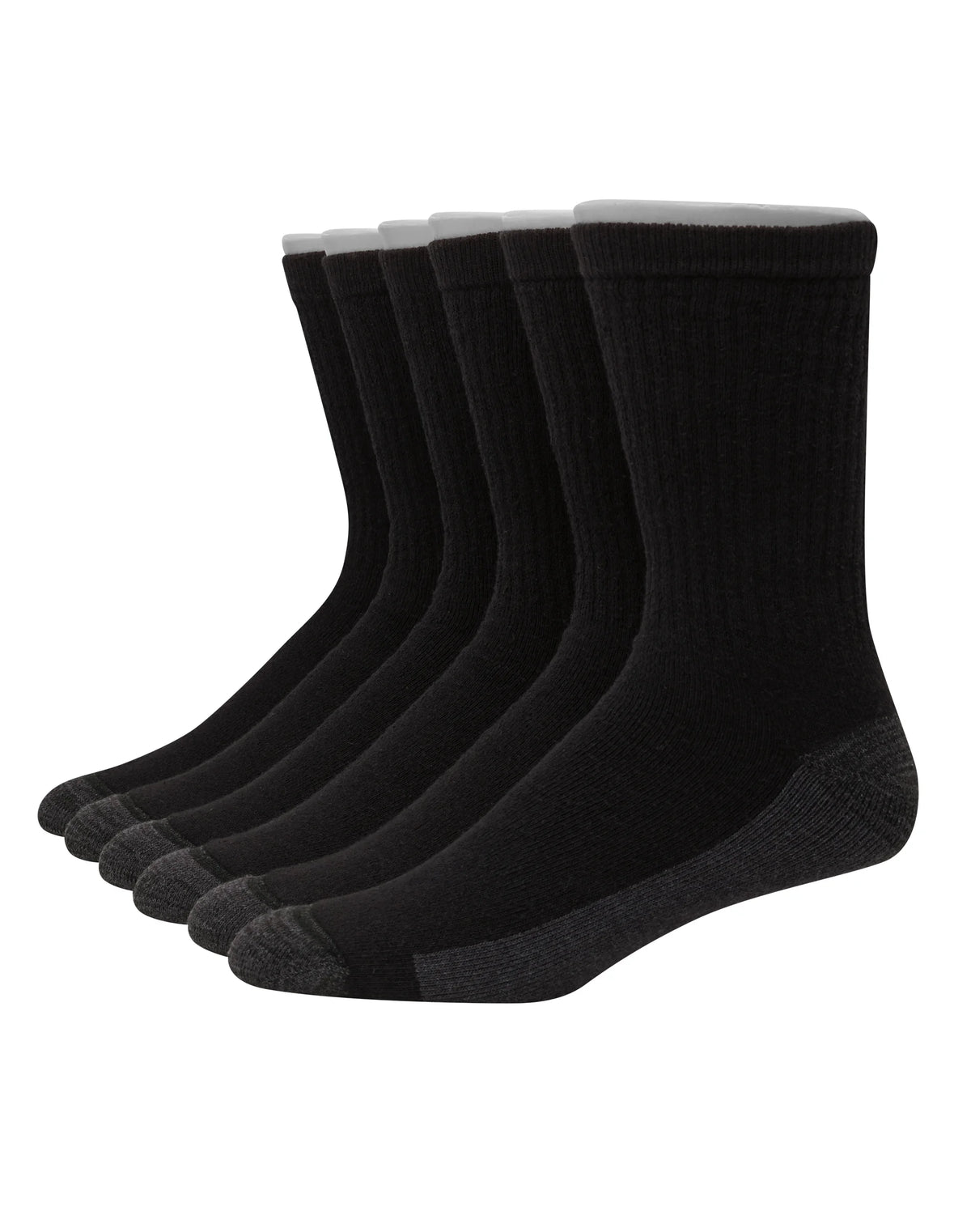 Hanes Ultimate Men's Ultra Cushion Crew Socks, 6-Pairs