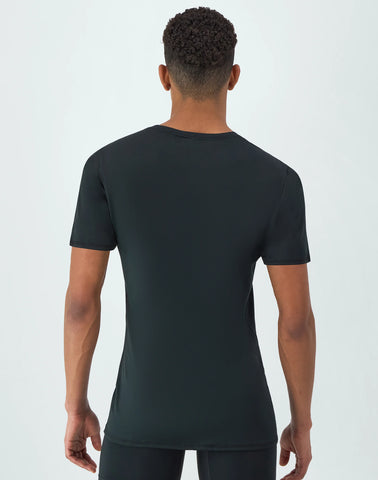 Hanes Moves Ultimate Men's Breathable Mesh Crewneck T-Shirt, X-Temp, Black/Grey, 3-Pack