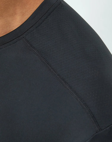 Hanes Moves Ultimate Men's Breathable Mesh Crewneck T-Shirt, X-Temp, Black/Grey, 3-Pack