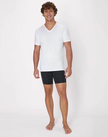 Hanes Moves Ultimate Men's Breathable V-neck T-Shirt, X-Temp, White, 3-Pack