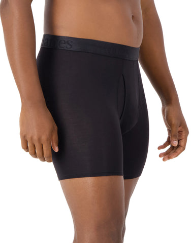 Hanes Originals Ultimate Men's SuperSoft Boxer Brief Underwear, Black, 3-Pack