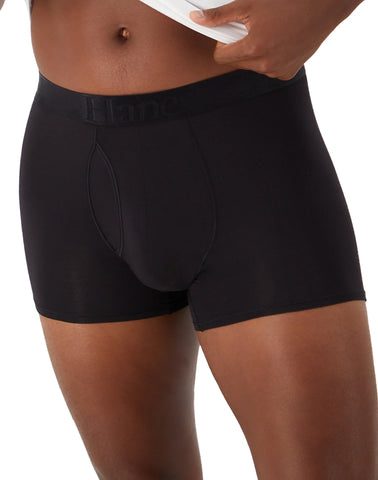 Hanes Originals Ultimate Men's SuperSoft Trunk Underwear, Black, 3-Pack