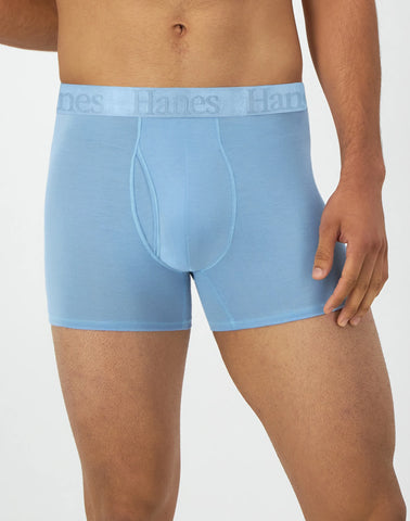 Hanes Originals Ultimate Men's SuperSoft Trunk Underwear, Assorted, 3-Pack