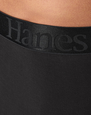 Hanes Originals Ultimate Men's SuperSoft Boxer Brief Underwear, Total Support Pouch, Black, 3-Pack