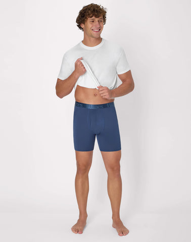 Hanes Originals Ultimate Men's SuperSoft Boxer Brief Underwear, Total Support Pouch, Assorted, 3-Pack