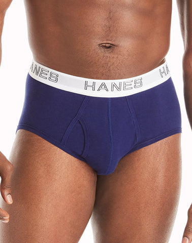 Hanes Ultimate Men’s Stretch Cotton Brief Underwear, Moisture Wicking, 6-Pack