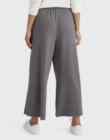 Hanes Originals Women's French Terry Wide Leg Cropped Pants